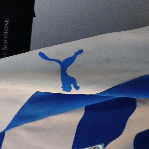 Men's Puma Drycell Costal Football Club Size M 👌 Color Blue White black Jersey - Picture 14 of 17